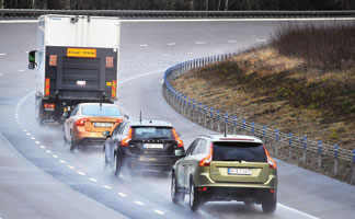 Figure 2. Road trains like this could become commonplace in Europe in the near future.
<i>© Copyright Volvo Trucks</i>